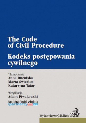 Kodeks postępowania cywilnego. The Code of Civil Procedure