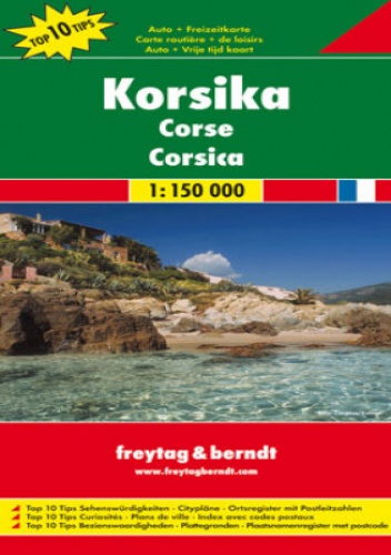 Korsyka. Mapa samochodowa