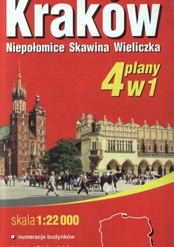 Kraków. Niepołomice. Skawina. Wieliczka. Plany miast. 1:22000, Euromapa