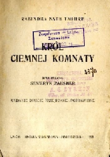 Król ciemnej komnaty - Rabindranath Tagore