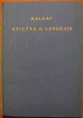 Księżna de Langeais - Honoré de Balzac