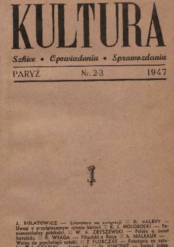 Kultura, nr 2-3 / 1947 - Redakcja pisma Kultura