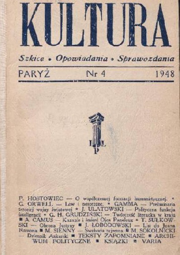 Kultura, nr 4 / 1948 - Redakcja pisma Kultura