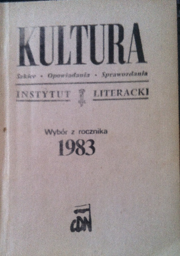 Kultura Wybór z rocznika 1983 - praca zbiorowa