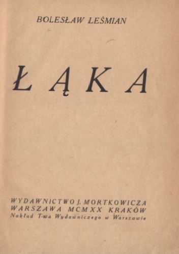 Łąka - Bolesław Leśmian