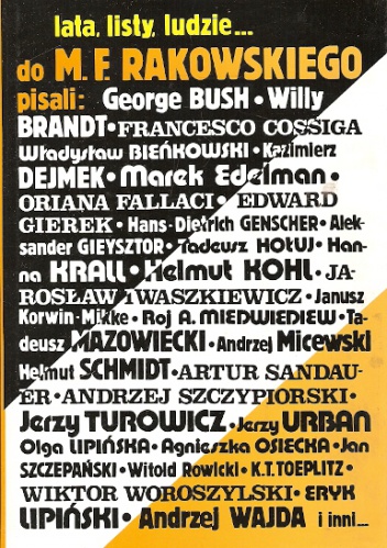 Lata, listy, ludzie... - Mieczysław F. Rakowski