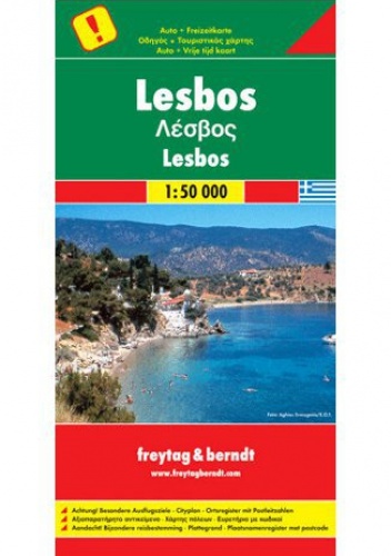 Lesbos. Mapa Freytag & Berndt 1:50 000