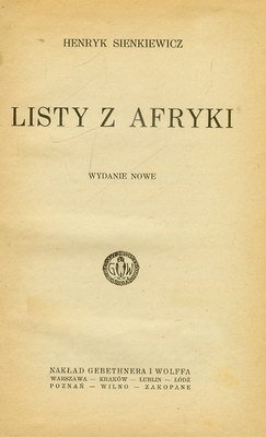 Listy z Afryki - Henryk Sienkiewicz