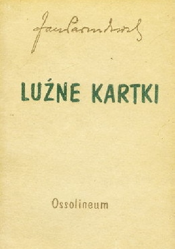 Luźne kartki - Jan Parandowski