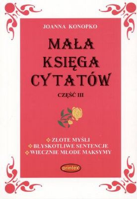 Mała księga cytatów cz.3 - Joanna Konopko