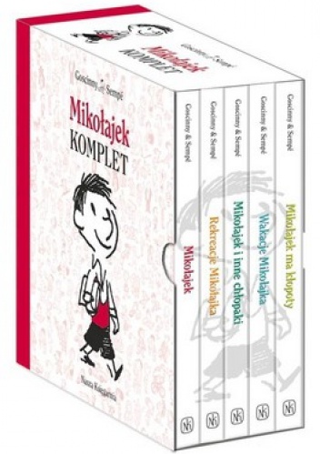 Mikołajek + Rekreacje Mikołajka + Mikołajek i inne chłopaki + Wakacje Mikołajka + Mikołajek ma kłopoty (komplet) - Rene Goscinny, Jean-Jacques Sempe