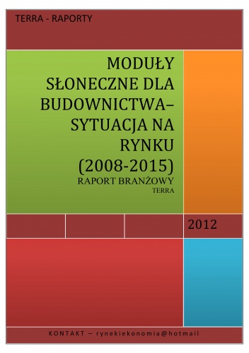 MODULY SLONECZNE DLA BUDOWNICTWA - praca zbiorowa