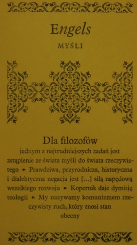 Myśli. Fryderyk Engels - Fryderyk Engels