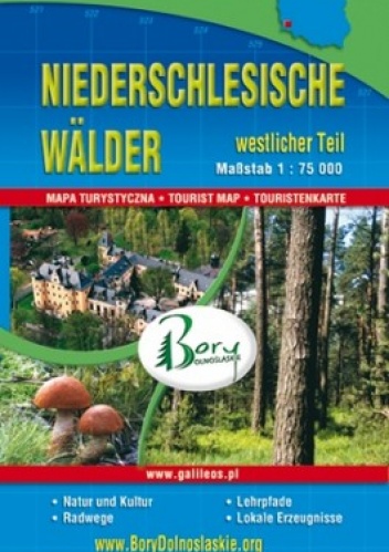 Niederschlesische Walder. Mapa turystyczna. 1:75 000 Plan