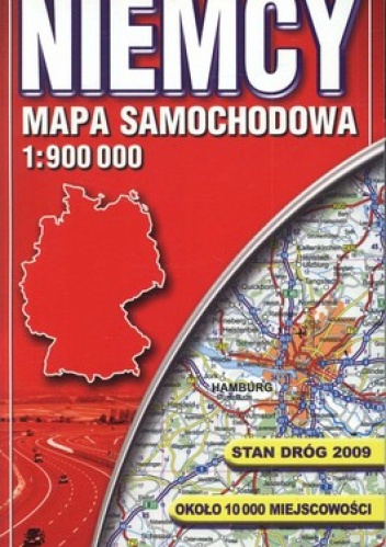Niemcy. Mapa samochodowa. Laminowana. 1: 900 000 ExpressMap