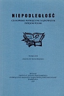 Niepodległość. Czasopismo poświęcone najnowszym dziejom Polski. Tom LVII - Redakcja pisma Niepodległość