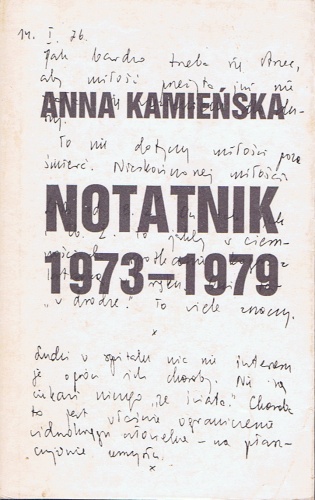Notatnik 1973-1979 - Anna Kamieńska
