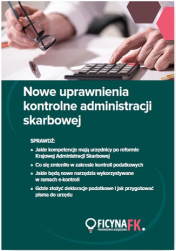 Nowe uprawnienia kontrolne administracji skarbowej - praca zbiorowa