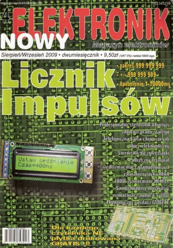 Nowy Elektronik, nr 4 / sierpień-wrzesień 2009 - Redakcja pisma Nowy Elektronik