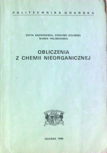 Obliczenia z chemii nieorganicznej