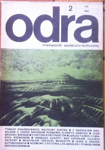 Odra. Miesięcznik społeczno-kulturalny nr 2, luty 1988 - praca zbiorowa