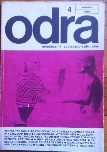 Odra. Miesięcznik społeczno-kulturalny nr 4, kwiecień 1989 - praca zbiorowa