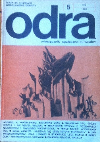 Odra. Miesięcznik społeczno-kulturalny nr 5, maj 1987 - praca zbiorowa