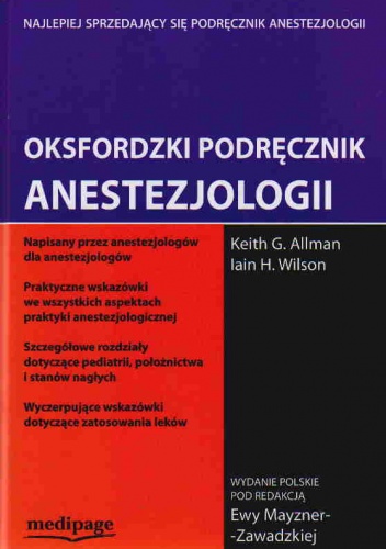 Oksfordzki podręcznik anestezjologii - K. Allman