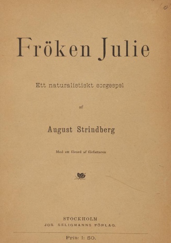 Panna Julia - August Strindberg