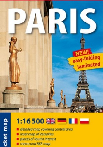 Paris. Laminowana mapa kieszonkowa. 1:16 500. Express Map - praca zbiorowa