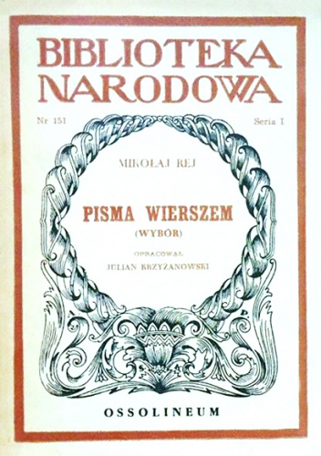 Pisma wierszem. Wybór - Mikołaj Rej