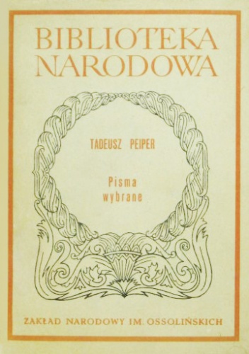Pisma wybrane - Tadeusz Peiper
