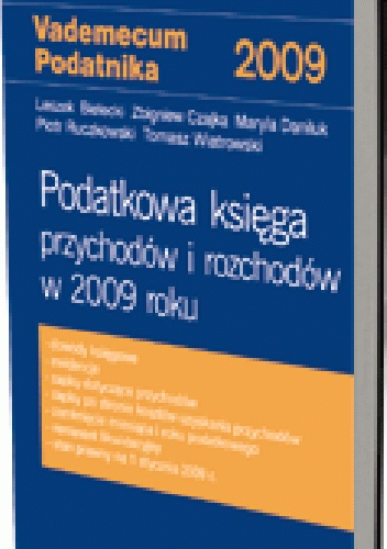 Podatkowa księga przychodów i rozchodów w 2009 roku