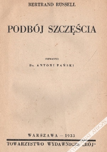 Podbój szczęścia - Bertrand Russell