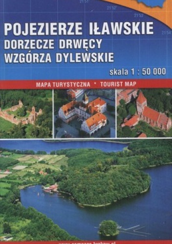 Pojezierze Iławskie, Dorzecze Drwęcy, Wzgórza Dylewskie. Mapa turystyczna. 1:50 000 Compass