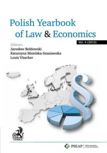 Polish Yearbook of Law and Economics. Vol. 4 (2014) - Katarzyna Metelska-Szaniawska, Bełdowski Jarosław