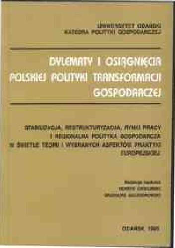 Polityka gospodarcza okresu transformacji - Marek Dąbrowski