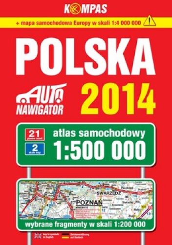 Polska. Atlas samochodowy. 1:500 000 Kompas