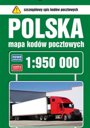 Polska. Mapa kodów pocztowych. 1:950 000 KOMPAS