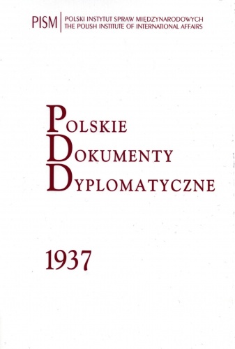 Polskie Dokumenty Dyplomatyczne 1937 - Jan Stanisław Ciechanowski