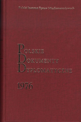 Polskie Dokumenty Dyplomatyczne 1976 - Piotr Długołęcki