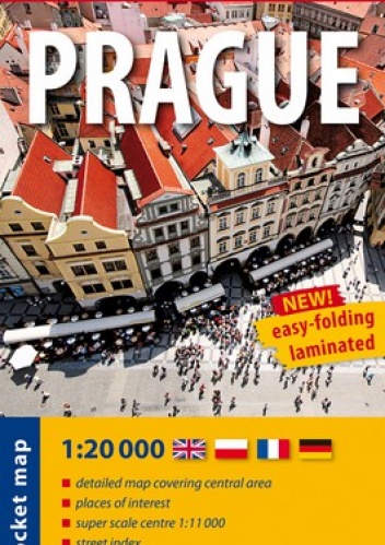 Prague. Plan miasta, laminoiwany. 1:20 000 Expressmap