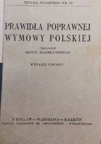 Prawidła poprawnej wymowy polskiej - Zenon Ludwik Klemensiewicz