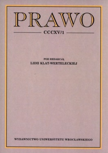 Prawo CCCXV/1 - Lidia Klat-Wertelecka