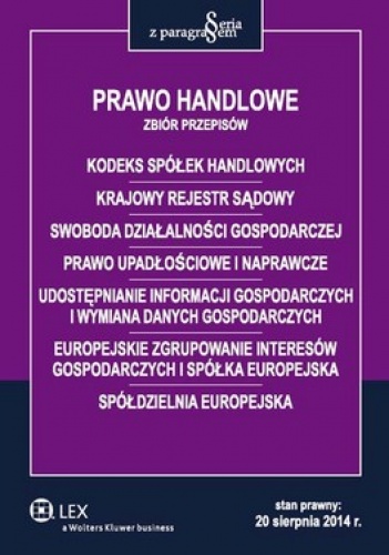 Prawo handlowe. Zbiór przepisów