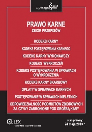 Prawo karne. Zbiór przepisów - praca zbiorowa