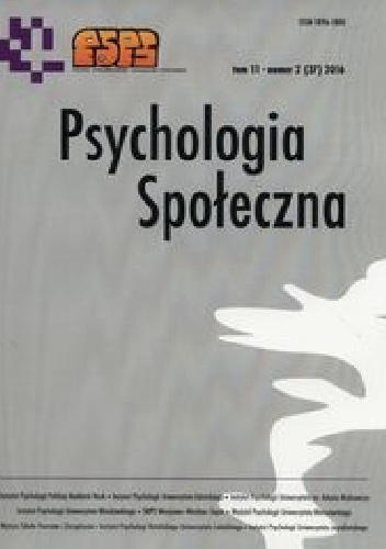 Psychologia społeczna 2/2016 - praca zbiorowa