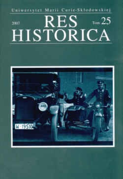 Res Historica Tom 25 - Redakcja pisma Res Historica