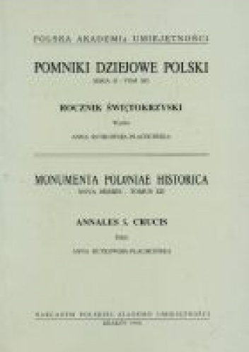 Rocznik Świętokrzyski - Anna Rutkowska - Płachcińska