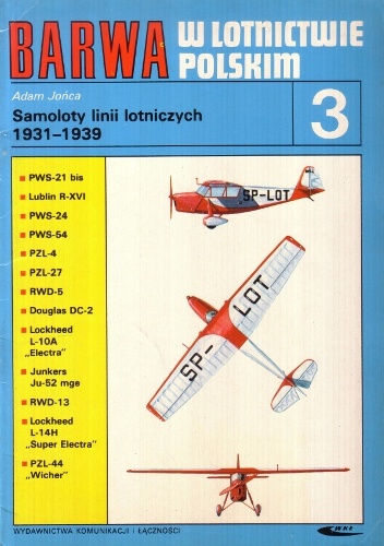 Samoloty linii lotniczych 1931-1939 - Adam Jońca